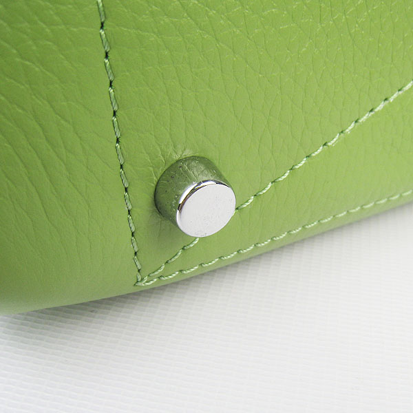 Best Replica Hermes Victoria Cowskin Leather Bags Green 2010 H2802